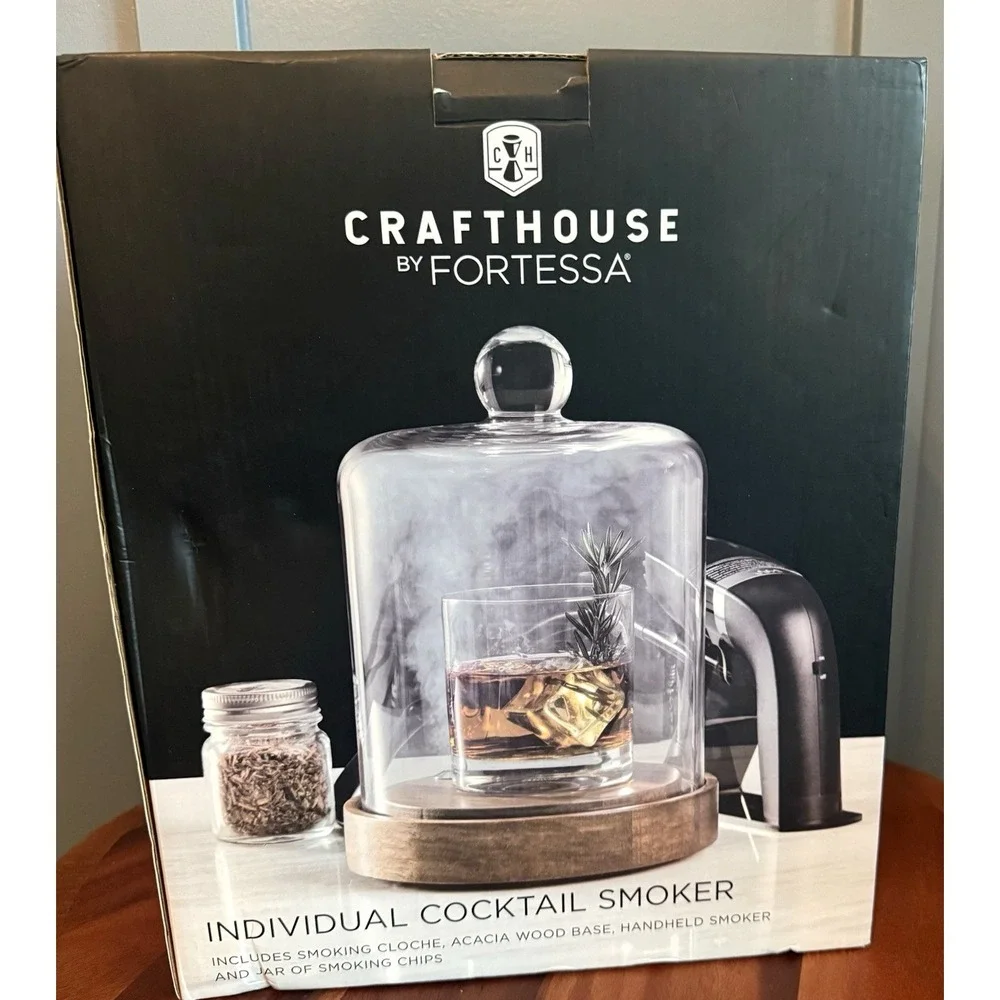 NEW Crafthouse by Fortessa Individual Cocktail Smoking Cloche Williams Sonoma